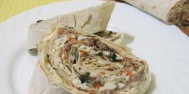 лаваш с сардиной