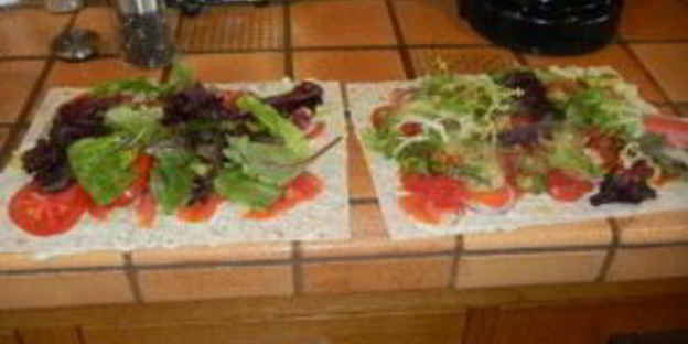 лаваш с семгой и огурцом