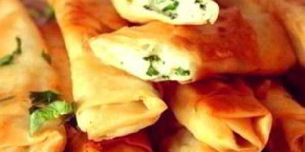 лаваш с сыром и зеленью в духовке