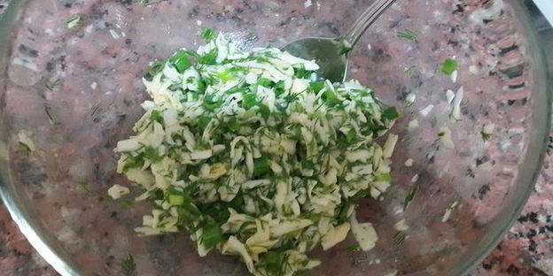 лаваш с сыром и зеленью