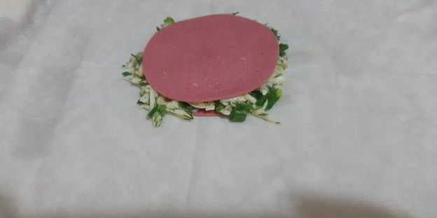 лаваш с сыром и зеленью