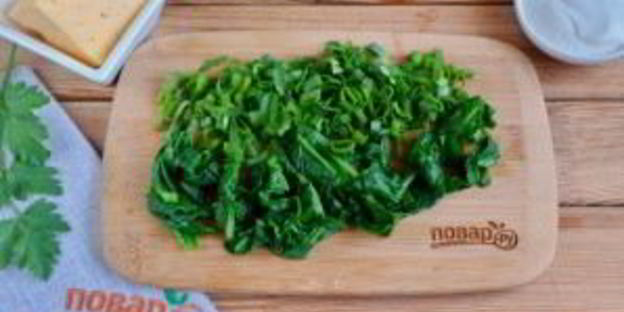 лаваш с яйцом и шпинатом