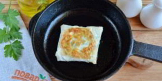 лаваш с яйцом и шпинатом