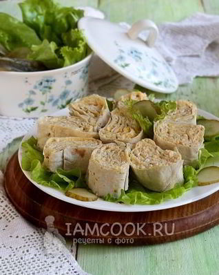 Лаваш с яйцом и сыром