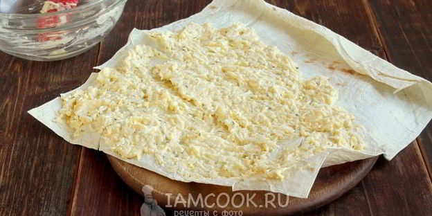 лаваш с яйцом и сыром