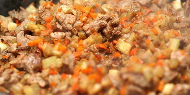 мясо в армянском лаваше