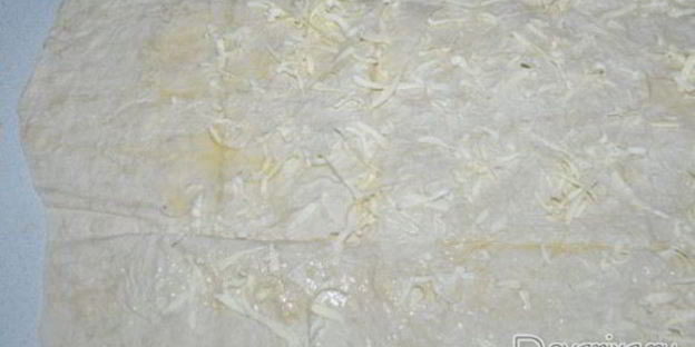 рулет с яблоками из лаваша