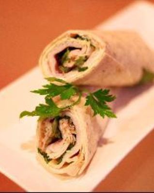 Рулеты из лаваша с индейкой