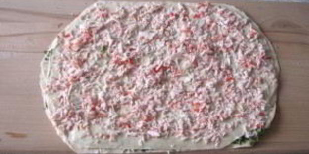 рулеты из лаваша с крабовыми палочками