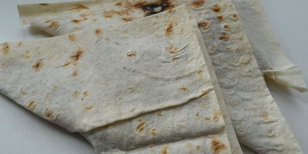 треугольнички из лаваша с картофелем и грибами