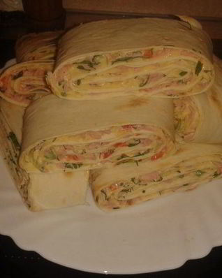 Закуски из лаваша