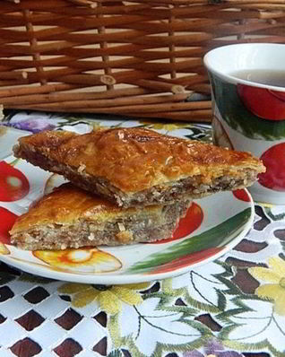 Ленивая пахлава из лаваша