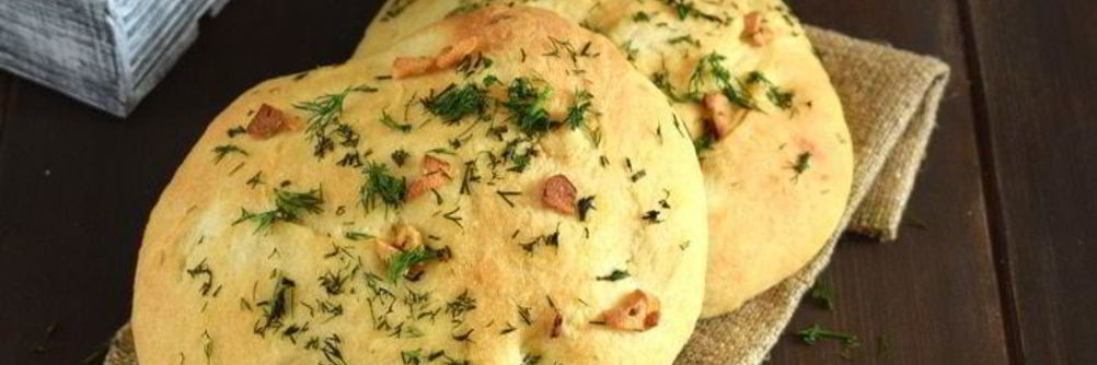 Фокачча с чесноком