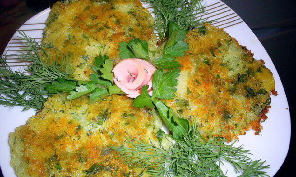 Рецепт картофельных лепешек с сыром и зеленью