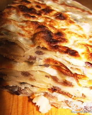 Китайские лепешки с мясом и грибами му-эр