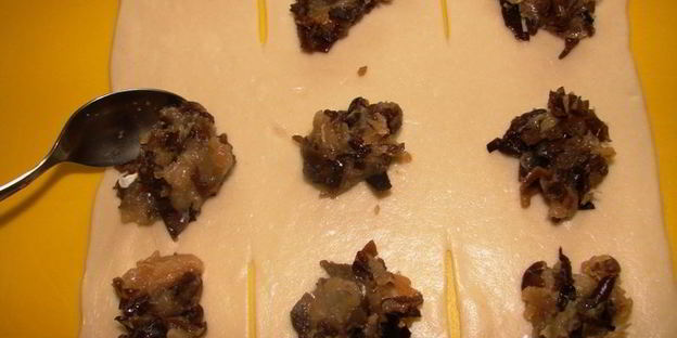 китайские лепешки с мясом и грибами му-эр