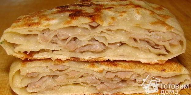 китайские лепешки с мясом и грибами му-эр