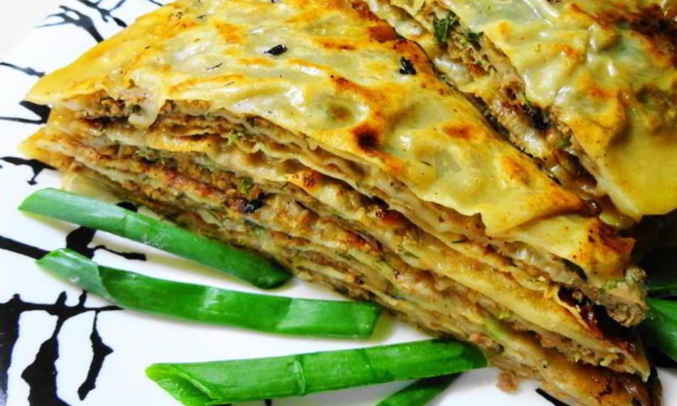 Рецепт китайских лепешек с мясом