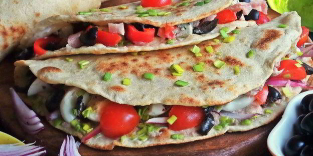 лепешки пьядины с начинками