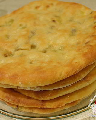 Лепешки с брынзой и перцем