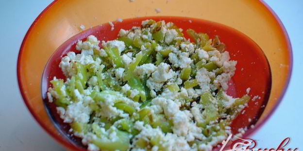 лепешки с брынзой и перцем