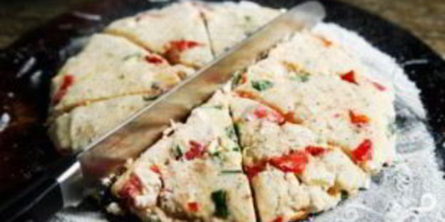 лепешки с овощами и сыром фета