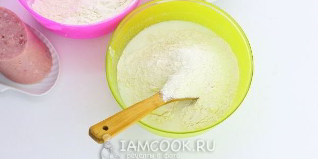 лепешки с сыром и ветчиной на сковороде