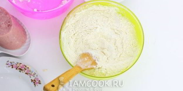 лепешки с сыром и ветчиной на сковороде