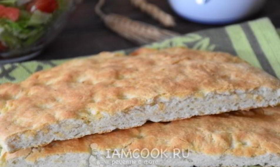 Рецепт тонкой фокаччи на рикотте