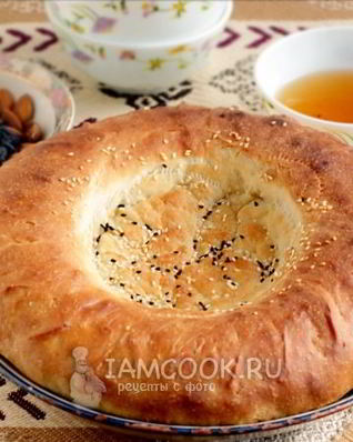 Узбекская лепешка на кефире в духовке