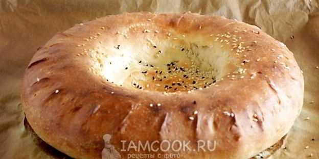 узбекская лепешка на кефире в духовке