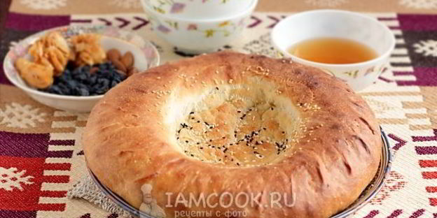 узбекская лепешка на кефире в духовке