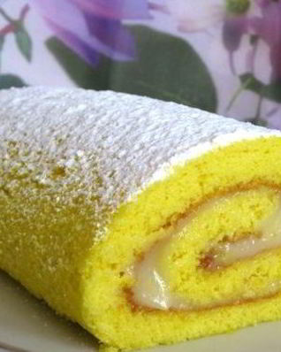 Лимонный рулет