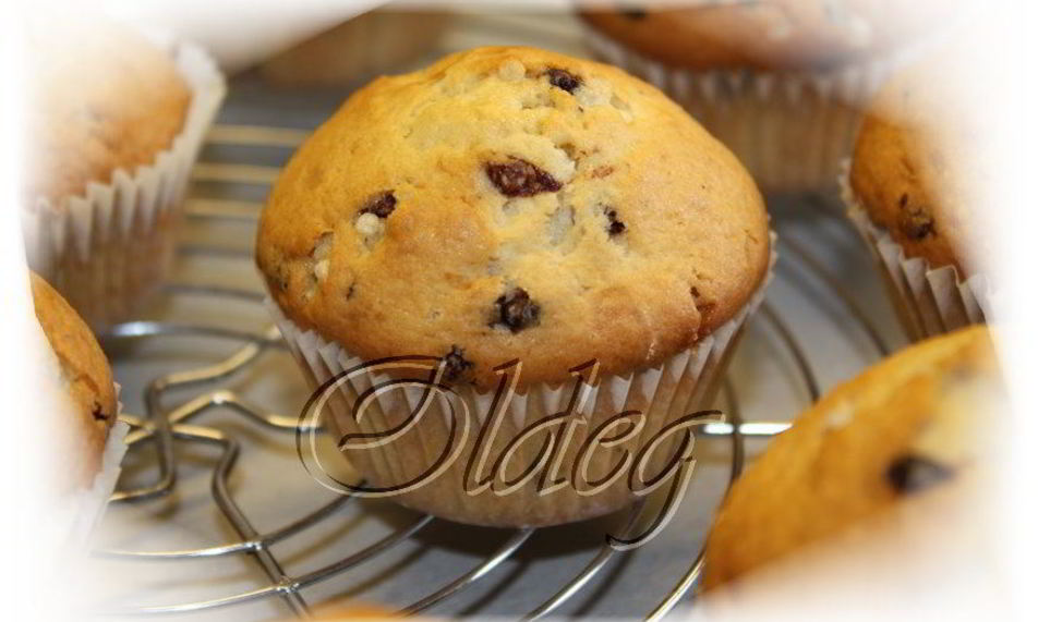 Рецепт банановых маффинов с кусочками шоколада