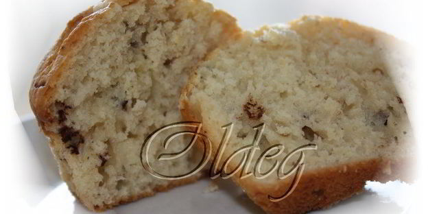 банановые маффины с кусочками шоколада