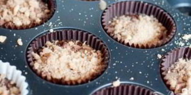 банановые маффины с шоколадом