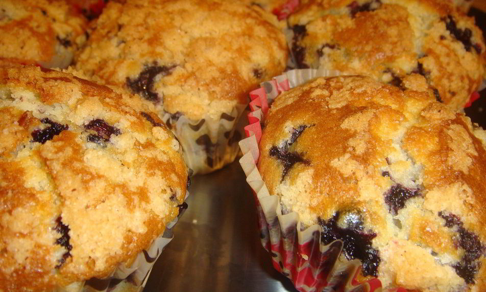 Рецепт черничных маффинов