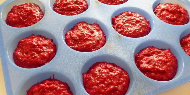 финские сочные свекольные маффины