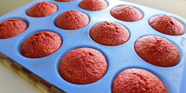 финские сочные свекольные маффины