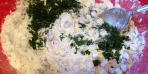 грибные маффины с сыром и зеленью