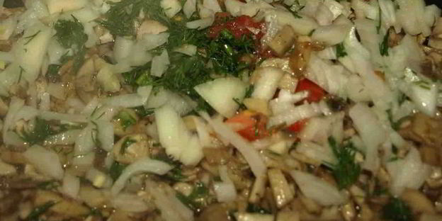 картофельные маффины с грибной начинкой