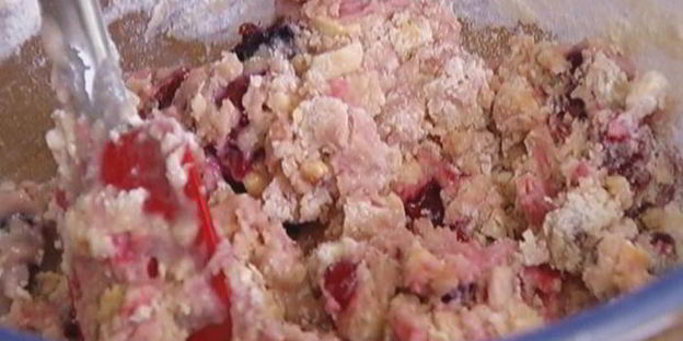 клюквенно-ежевичные маффины