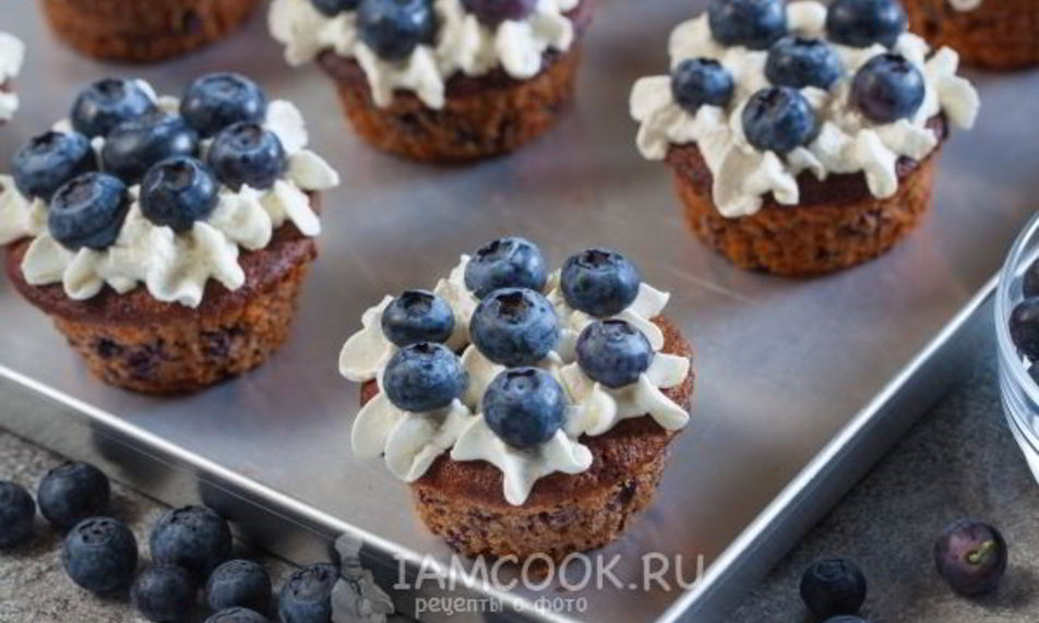 Рецепт маффинов с черникой