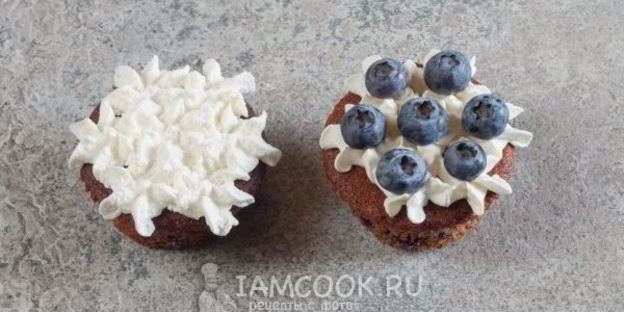 маффины с черникой