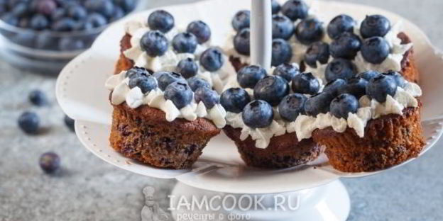 маффины с черникой