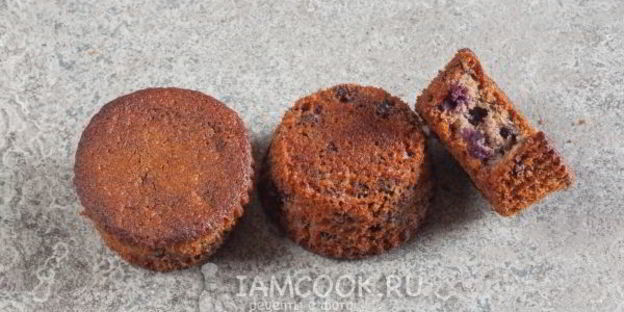 маффины с черникой