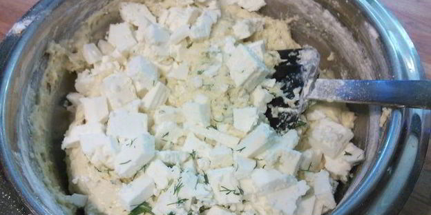 маффины с фетой и зеленью