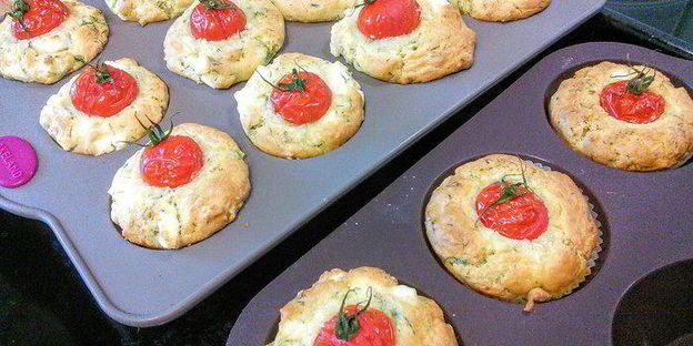 маффины с фетой и зеленью