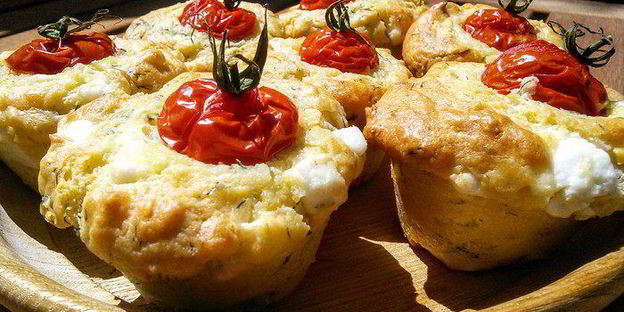 маффины с фетой и зеленью