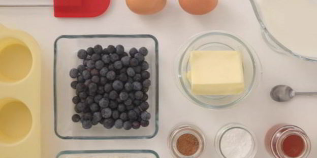 маффины с голубикой